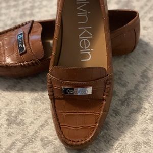 Calvin Klein Faux Leather Women’s Flat Loafers